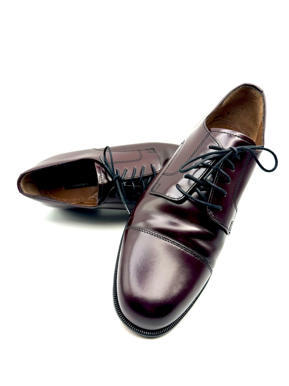 Bostonian Akron Burgundy Leather Cap Toe Oxford Dress Shoes Men’s 10M